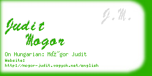 judit mogor business card